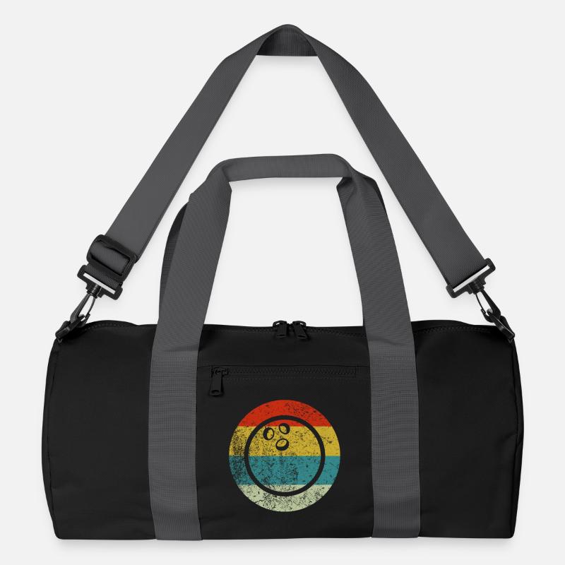 Retro Vintage Bowling Recycelte Duffel Bag