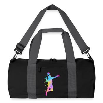 Badminton Fan Squash Trainer Club Femmes - Sac de sport recyclé - noir/gris graphite - Devant