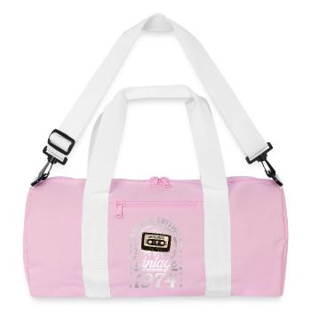 1974 Année de naissance Année de construction Anniversaire Vintage - Sac de sport recyclé - rose/blanc - Devant