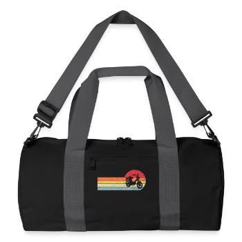 Cyclomoteur Rétro Vintage - Sac de sport recyclé - noir/gris graphite - Devant