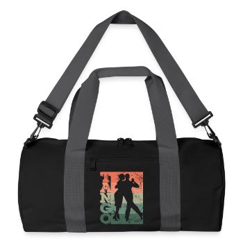 Tango Argentino Rétro Vintage Tango Vals Danse - Sac de sport recyclé - noir/gris graphite - Devant