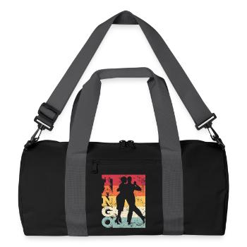 Tango Argentino Rétro Vintage Tango Vals Danse - Sac de sport recyclé - noir/gris graphite - Devant