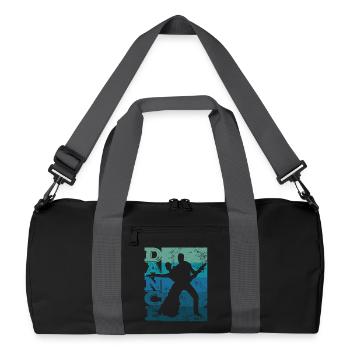 Latin American Dance Couple Vintage - Recycled Duffel Bag - black/graphite grey - Front