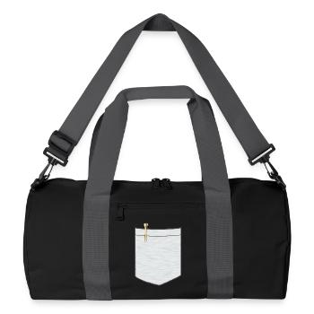 Chest pocket with ballpoint pen - Recycled Duffel Bag - black/graphite grey - Front
