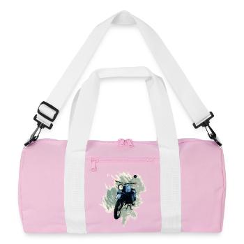 Simson Hirondelle - Sac de sport recyclé - rose/blanc - Devant