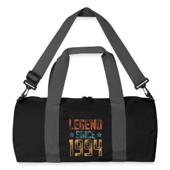 1994 Born Year of birth Birthday - Recycled Duffel Bag - black/graphite grey - Front
