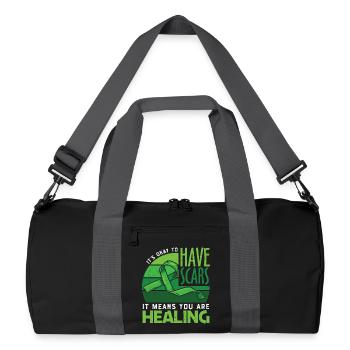 Sensibilisation à la santé mentale - Sac de sport recyclé - noir/gris graphite - Devant