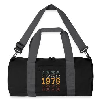 1978 - Sac de sport recyclé - noir/gris graphite - Devant