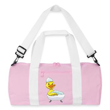 Baignoire de bain pour canards - Sac de sport recyclé - rose/blanc - Devant