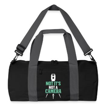 Ironic Message Photography - Recycled Duffel Bag - black/graphite grey - Front