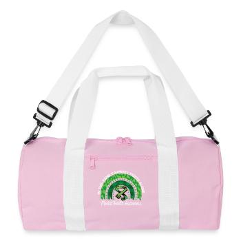 Sensibilisation à la santé mentale Rainbow Green - Sac de sport recyclé - rose/blanc - Devant