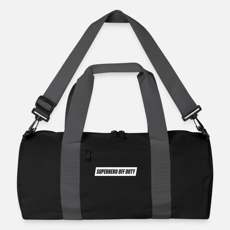 Superheld In Zivil Superhero Off Duty Superhelden - Recycelte Duffel Bag - Schwarz/Graphitgrau
