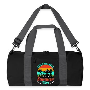 Summer Summer Catch the Wave - Recycled Duffel Bag - black/graphite grey - Front