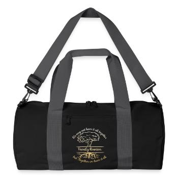 Réunion de famille Nous n’avons peut-être pas tout - Sac de sport recyclé - noir/gris graphite - Devant