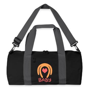 Baby - Recycelte Duffel Bag - Schwarz/Graphitgrau - Vorne