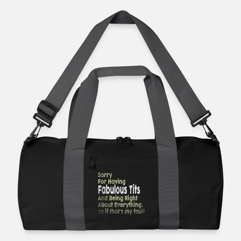 Désolé je suis fabuleux Sac de sport recyclé