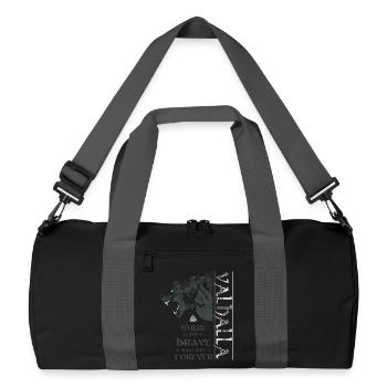 Valhalla Viking Grizzly Bear Wotan Knot Norse - Recycled Duffel Bag - black/graphite grey - Front