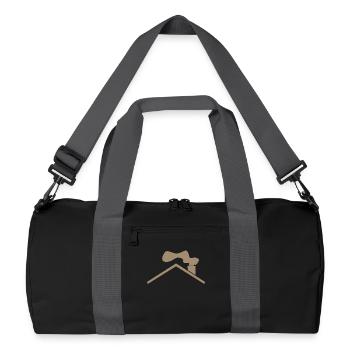 Haus Dach - Recycelte Duffel Bag - Schwarz/Graphitgrau - Vorne