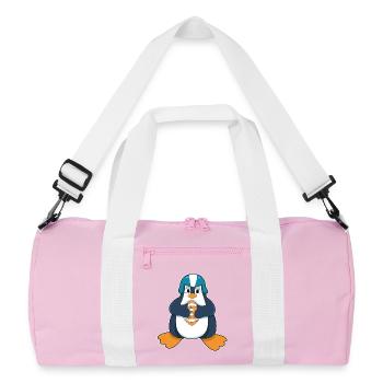 Penguin American Football Sports - Recycled Duffel Bag - pink/white - Front