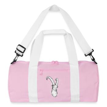 Capricorn Zodiac Sign Gift - Recycled Duffel Bag - pink/white - Front
