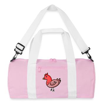 Bande dessinée de poulet - Sac de sport recyclé - rose/blanc - Devant