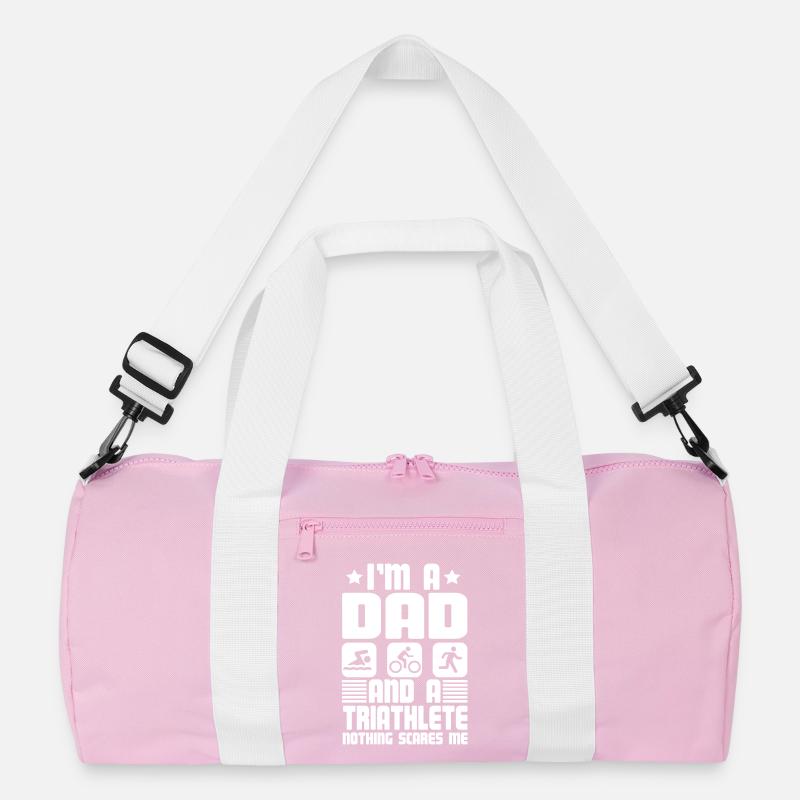 I'm A Dad And A Triathlete Nothing Recycelte Duffel Bag