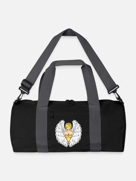 Schutzengel - Recycelte Duffle Bag - Schwarz/Graphitgrau