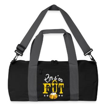 On s'en fût On s'en foût Rhum Barbecue Buvette - Sac de sport recyclé - noir/gris graphite - Devant