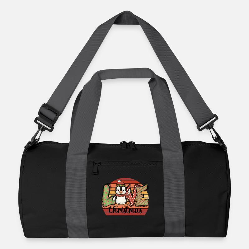 Weihnachtspinguin Pinguin Weihnachten Geschenk Recycelte Duffel Bag