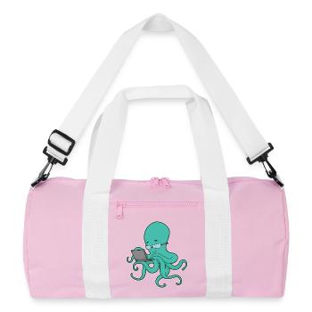 Ordinateur portable Octopus - Sac de sport recyclé - rose/blanc - Devant