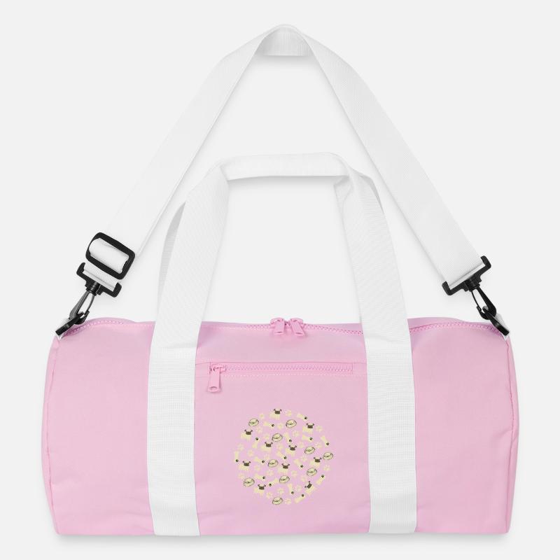 Pug Pattern - Pug Lovers Apparel Recycelte Duffel Bag
