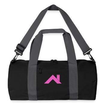 Haus Dach - Recycelte Duffel Bag - Schwarz/Graphitgrau - Vorne