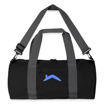 Haus Dach - Recycelte Duffel Bag - Schwarz/Graphitgrau - Vorne