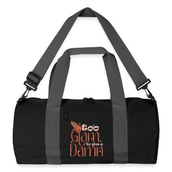 Trop glamour pour donner un sacré créateur d’ongles - Sac de sport recyclé - noir/gris graphite - Devant