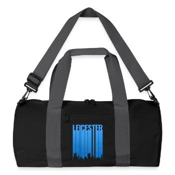 Leicester Skyline Blue Gradient - Recycled Duffel Bag - black/graphite grey - Front