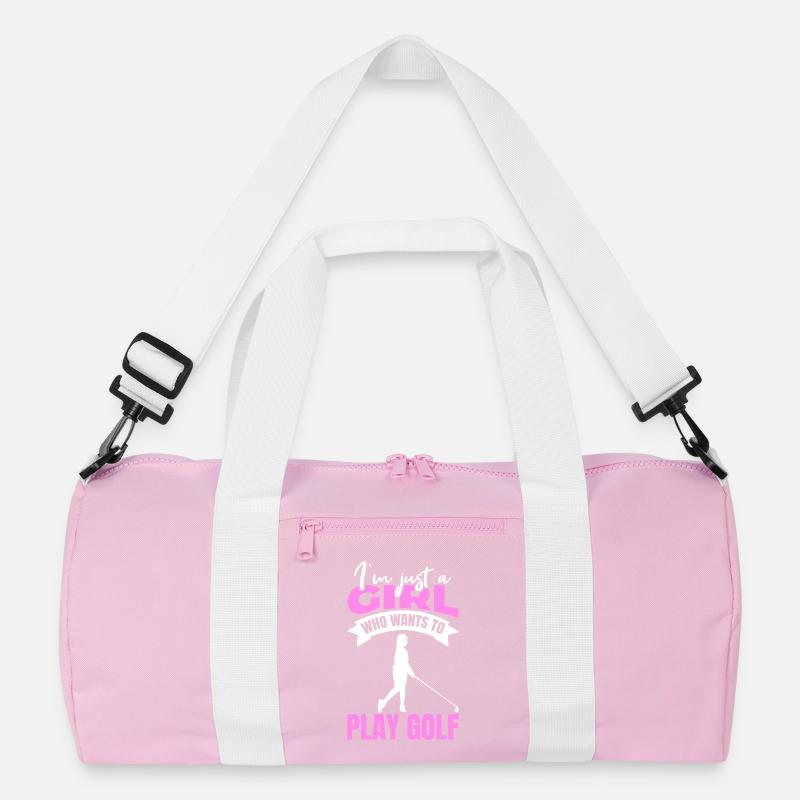 Golfer Mädchen Recycelte Duffel Bag