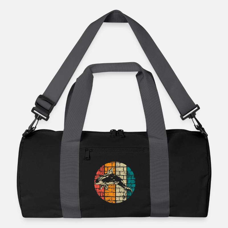 Orca Wal vintage Recycelte Duffel Bag