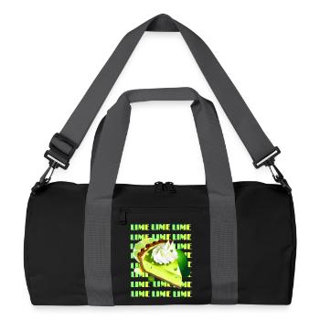 Key Lime Pie - Recycled Duffel Bag - black/graphite grey - Front