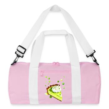 Lime Cake Lemon Lime - Recycled Duffel Bag - pink/white - Front