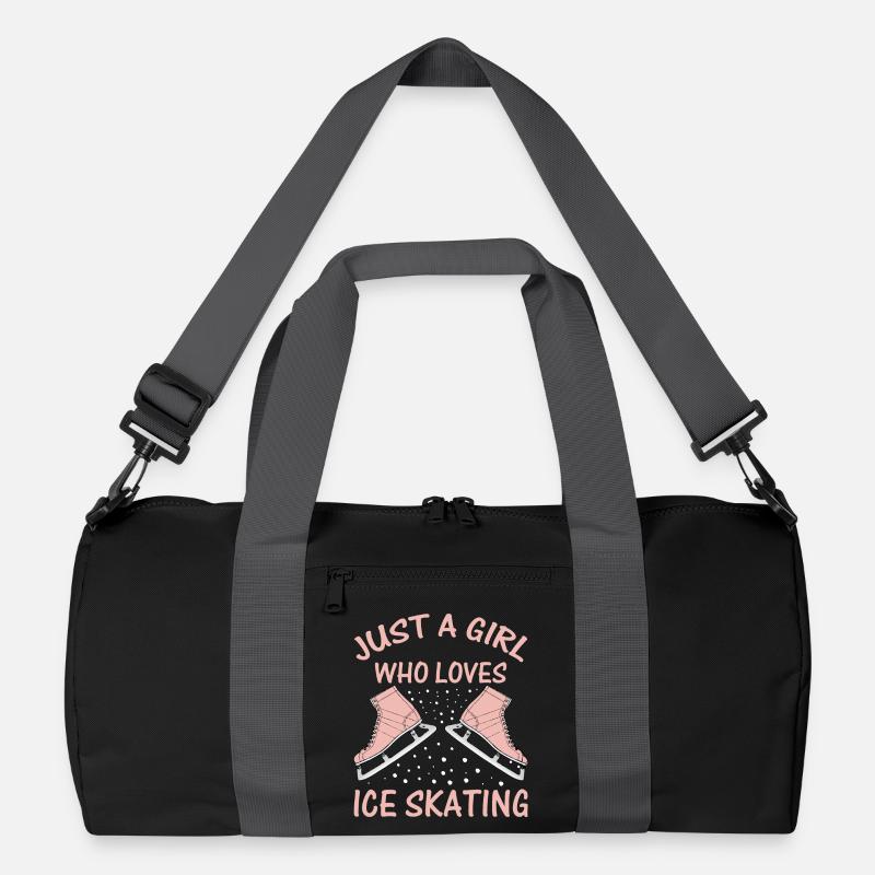 Nur ein Mädchen, das Eislaufen liebt Skater Tee Recycelte Duffel Bag
