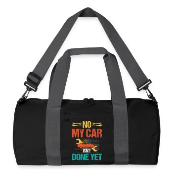 Limited car no wagon - Recycled Duffel Bag - black/graphite grey - Front