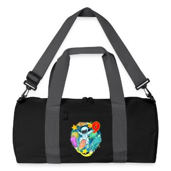 9 Years Birthday Boy Gift - Recycled Duffel Bag - black/graphite grey - Front