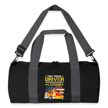 Tow Truck Driver Legend - Recycled Duffel Bag - black/graphite grey - Front