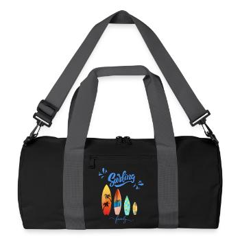 Surfing Family - Family Surfing Apparel - Recycled Duffel Bag - black/graphite grey - Front
