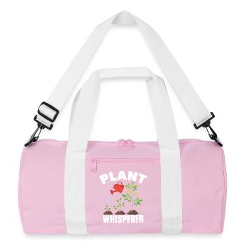 plants whisper garden gardener gardening gardening - Recycled Duffel Bag - pink/white - Front