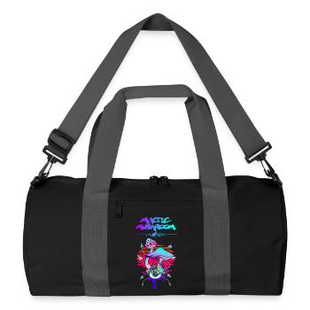 Magic Mushroom Sunset - Recycelte Duffel Bag - Schwarz/Graphitgrau - Vorne