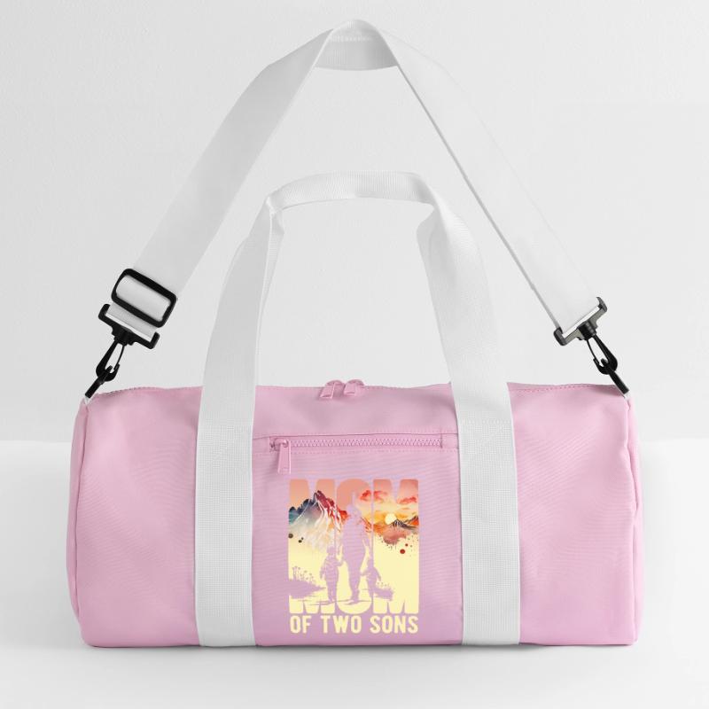 Mutter mit zwei Söhnen Muttertag Berge Mama Kind Recycelte Duffel Bag