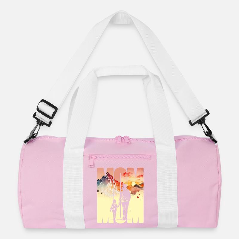 Mutter mit einem Jungen Muttertag Berge Mama Kind Recycelte Duffel Bag