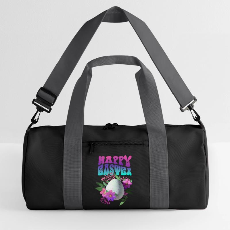 Joyeux Easter Easter Egg Floral Sac de sport recyclé