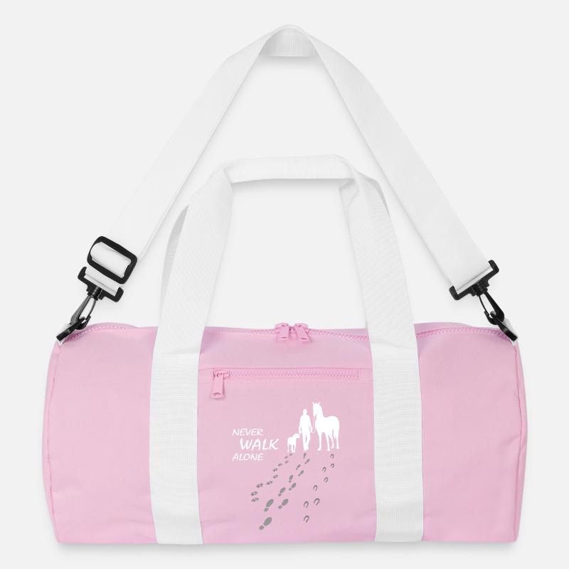 Hund Pferd Reiter - Never walk alone - gemeinsam Recycelte Duffel Bag
